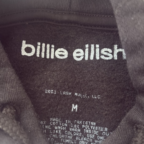 Billie Eilish Unisex Officially Licensed Happier Than Ever Hoodie Sweatshirt - Picture 3 of 3